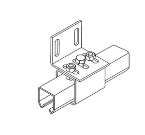 Podpora ścienna IBFM do szyny 42x54 mm, typ 329M
