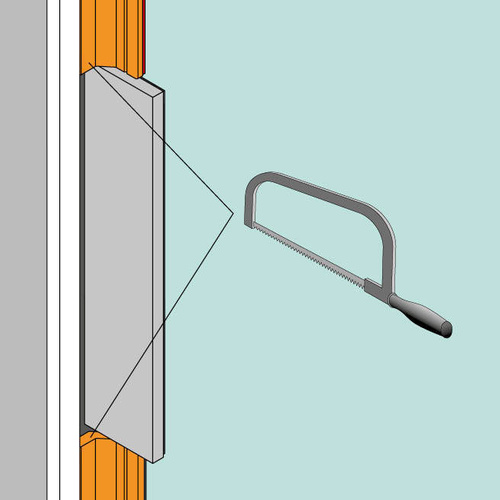 Profil montażowy PLANET LG1 do szklanych drzwi ewakuacyjnych