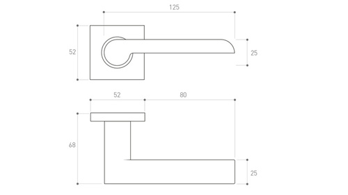 Klamka drzwiowa Metal-Bud PANDORA