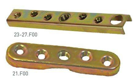 Płytka montażowa do skrzydeł drewnianych NIKO 71.F00, stal kwasoodporna AISI 316