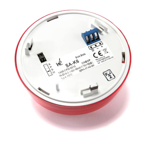 Sygnalizator akustyczny SA-K6 z punktową, błyskającą diodą LED