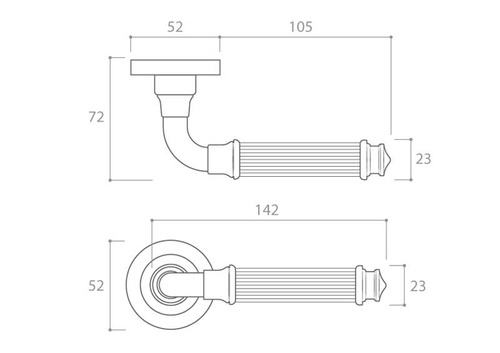 Klamka drzwiowa CORONA ARIA