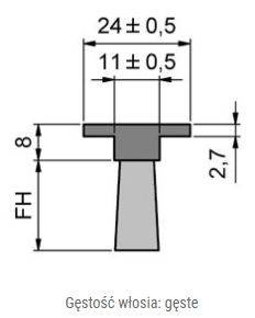 Elastyczna uszczelka szczotkowa MINK FBL2408D