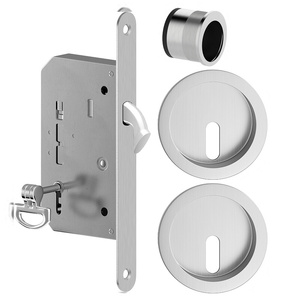 Zamek wpuszczany hakowy Metal-Bud, okrągły