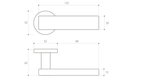 Klamka drzwiowa Metal-Bud AGAT