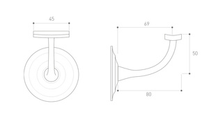 Wspornik poręczy Metal-Bud