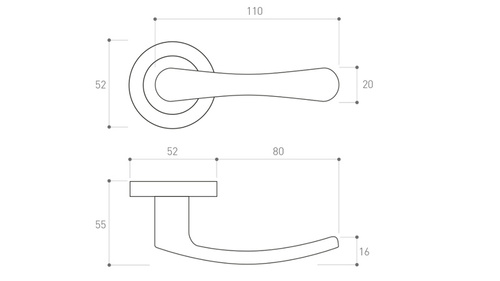 Klamka drzwiowa Metal-Bud SYDNEY