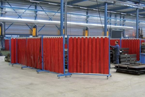 Folia spawalnicza SCREENFLEX ISO 25980 570x1 czerwona transparentna Ref. 301