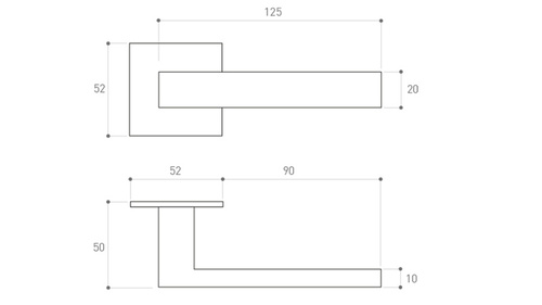 Klamka drzwiowa Metal-Bud TOPAZ 3S