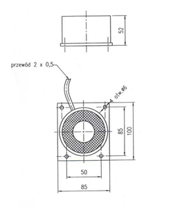 Trzymacz elektromagnetyczny EM-1800N ścienny