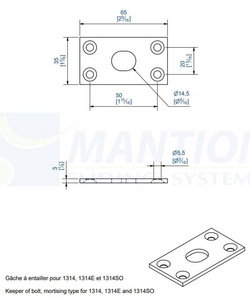 Gniazdo mocujące MANTION 1314GE