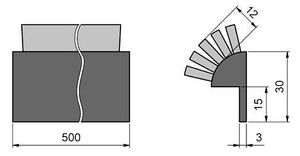 Ochrona krawędzi dla płyty nośnej MINK STL-TRW-K1