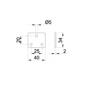 Płytka dociskowa P330PL do wózków 330/PL