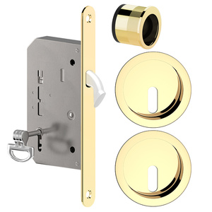 Zamek wpuszczany hakowy Metal-Bud, okrągły