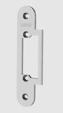 Blacha płaska zamknięta do elektrozaczepów BIRA OK-C2 stal nierdzewna