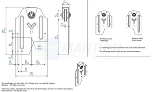 Wózek 2-kołowy MANTION 0250A, koła nylonowe