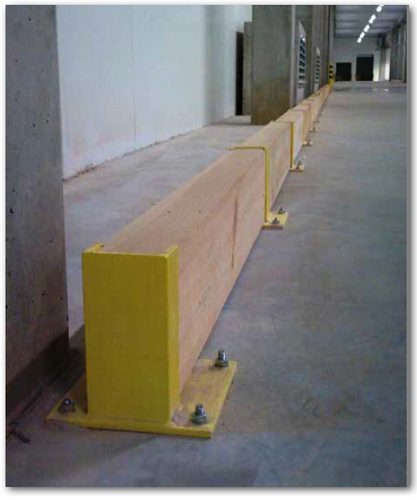 Odbojnica drewniana CM.ODB.C 200x100x2000 mm