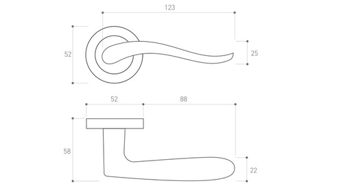 Klamka drzwiowa Metal-Bud NICOLE