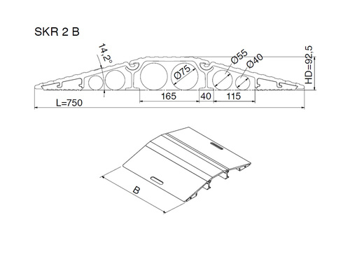 Mostek przejazdowy ALTEC SKR 2 B(307.55.002)