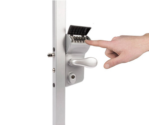 Nawierzchniowy zamek kodowany mechanicznie Locinox VINCI V2  LMKQ na profil kwadratowy 80-100 mm