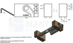 Szablon MANTION GJ10530GS-2, aluminium