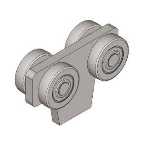 Wózek 4-kołowy NIKO 71.T00, stal kwasoodporna AISI 316