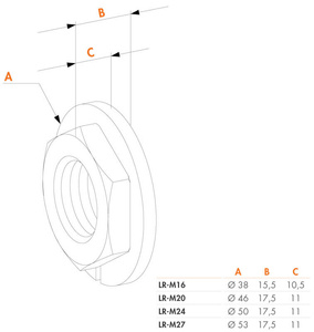 Nakrętka regulująca Locinox LR