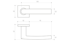 Klamka drzwiowa Metal-Bud PROXIMA