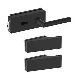 Zestaw okuć do drzwi szklanych Metal-Bud kwadratowy, na wkładkę bębenkową