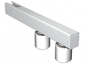 Regulowany 2-rolkowy prowadnik górny MANTION 1052, przedłużone rolki