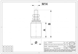 Mosiężna rolka prowadząca IBFM, typ 461
