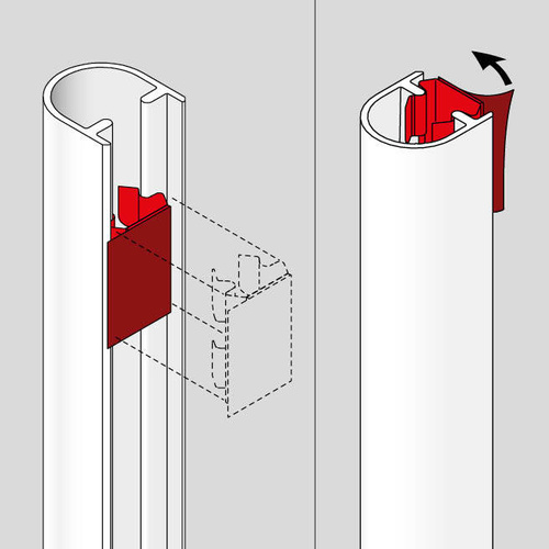 Zestaw samoprzylepnych klipsów do profilu ochronnego FSA 8100