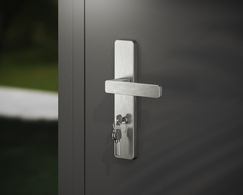 Wykończenie inox klamki METAL-BUD ATLAS 72 mm