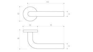 Klamka drzwiowa Metal-Bud DOMINO