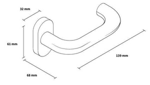 Klamka drzwiowa Metal-Bud JOWISZ