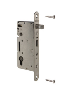 Zamek wpuszczany do bramek drewnianych Locinox H-WOOD