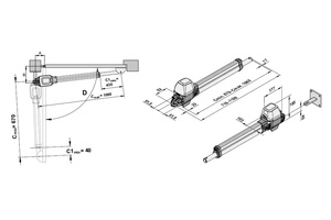 Zestaw do bramy 1-skrzydłowej SOMMER twist M (S13694-00006)