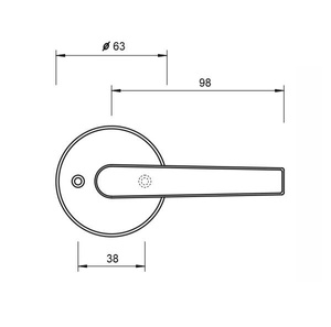 Klamka drzwiowa LOB MK-KL1