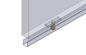 Mosiężna rolka prowadząca  NIKO 34.M49, Ø32 mm
