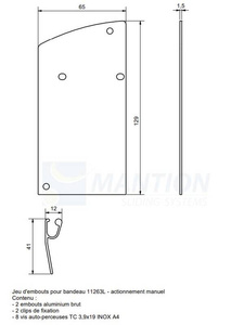 Komplet zaślepek do maskownicy MANTION 11266L