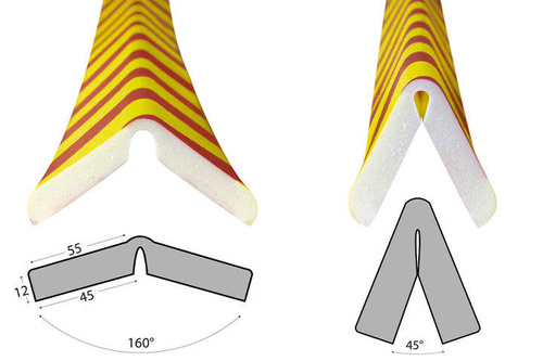 Elastyczny profil ostrzegawczo-ochronny KNUFFI typ H+ FLEX (1000 mm)