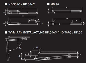 Napęd do bram skrzydłowych BENINCA HD.30AC