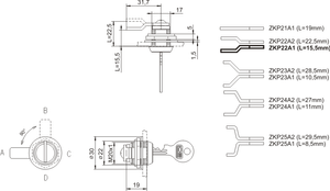 Zamek kasetowy LOB ZKP2