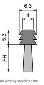 Elastyczna uszczelka szczotkowa MINK FBL0706
