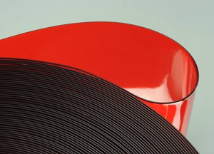 Folia PVC 300x3 Czerwona transparentna Ref. 141 (rolka 50 mb)