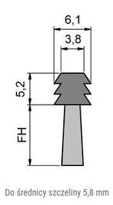 Elastyczna uszczelka szczotkowa MINK FBL0705