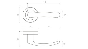 Klamka drzwiowa Metal-Bud SYDNEY