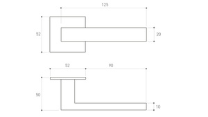 Klamka drzwiowa Metal-Bud TOPAZ 3S