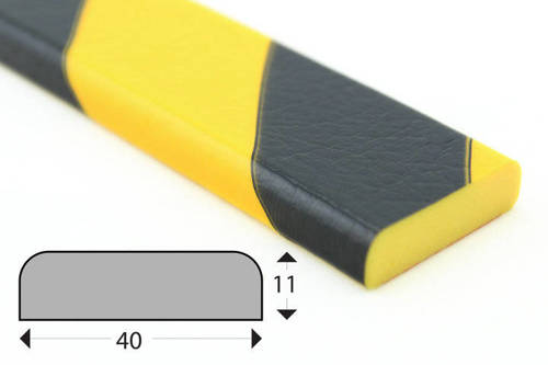 Elastyczny profil ostrzegawczo-ochronny KNUFFI typ F (5000 mm)